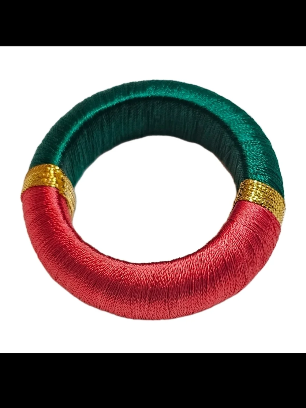 8 Kemp & Beatley Holiday Napkin Rings Green Red Gold thread . Christmas Vibe.